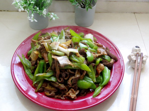 Stir-fried Lamb Tripe with Green Peppers recipe