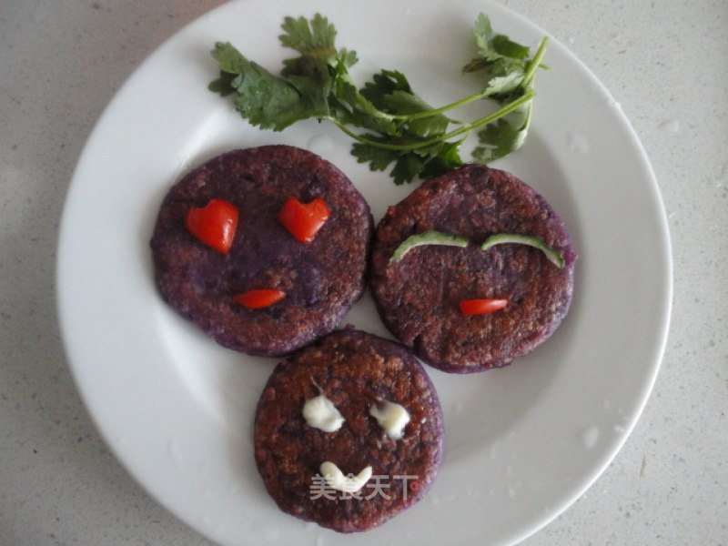 Purple Sweet Potato and Okara Glutinous Rice Cake recipe