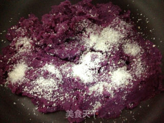 Cantonese Style Coconut Purple Sweet Potato Mooncake recipe
