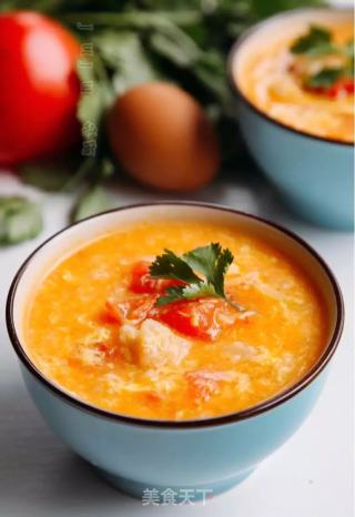 #trust之美#tomato Pimple and Egg Soup recipe