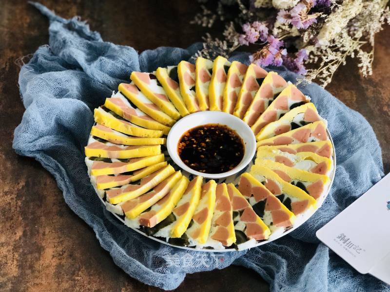 Three-color Steamed Egg recipe