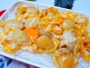 Steamed Scallops with Garlic Vermicelli recipe