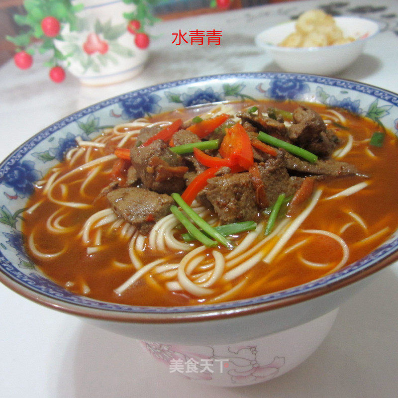 Spicy Pork Liver Noodle recipe