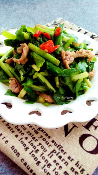 Stir-fried Shredded Pork with Leek recipe