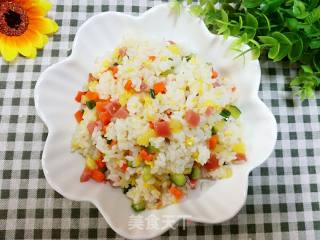 Colorful Pineapple Fried Rice-quick Lazy Meal recipe