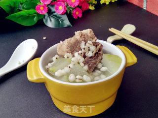 Barley and Winter Melon Pork Rib Soup recipe