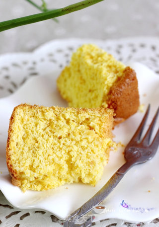 Low-sugar and Oil-free Orange Meat Cake recipe