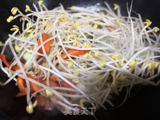 Fried Tofu with Bean Sprouts recipe