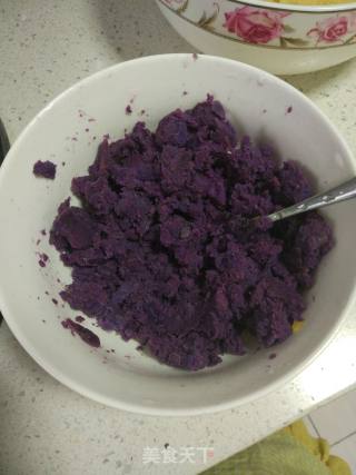 Purple Sweet Potato Glutinous Rice Cake recipe