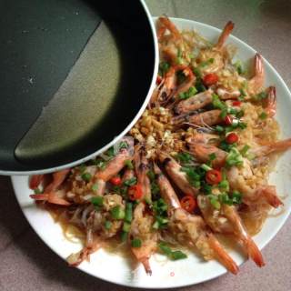 Steamed Shrimp with Garlic Vermicelli recipe