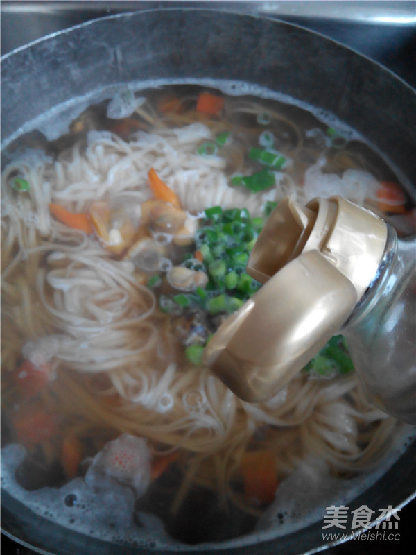 Conch Noodle Soup with Clams recipe
