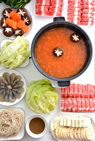 Winter Tomato Soup Hot Pot recipe