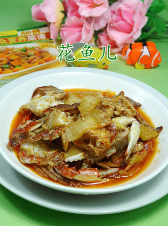 Fried Crab with Kimchi recipe