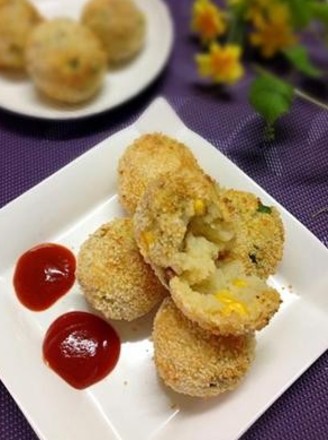 Golden Potato Balls recipe