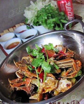 Spicy Crab Hot Pot recipe