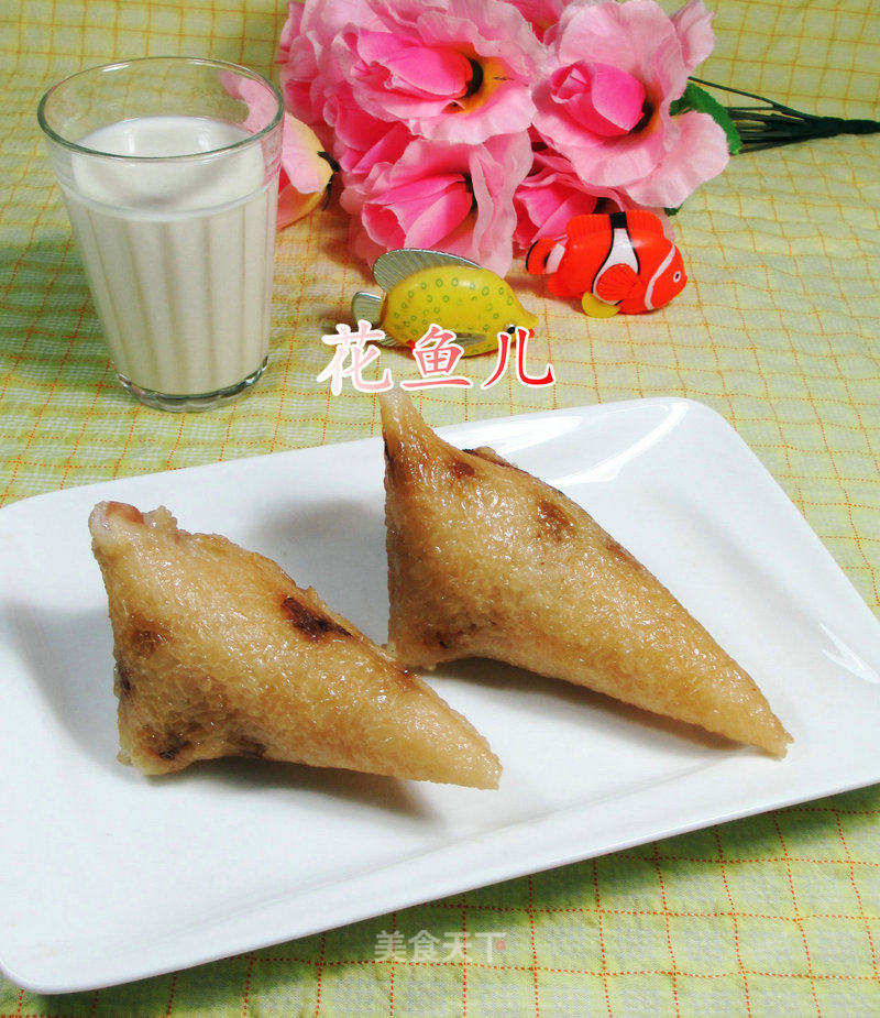 Glutinous Rice Dumplings with Peanuts and Raisins recipe