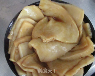 White Ling Mushroom with Abalone Sauce recipe