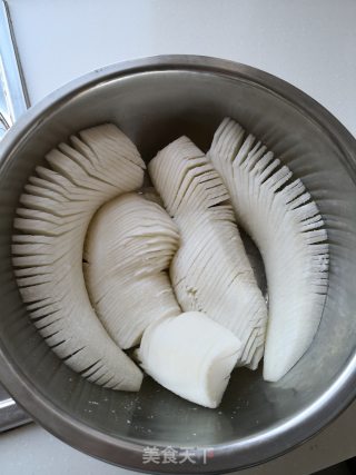 Sweet and Sour, Crisp White Radish recipe
