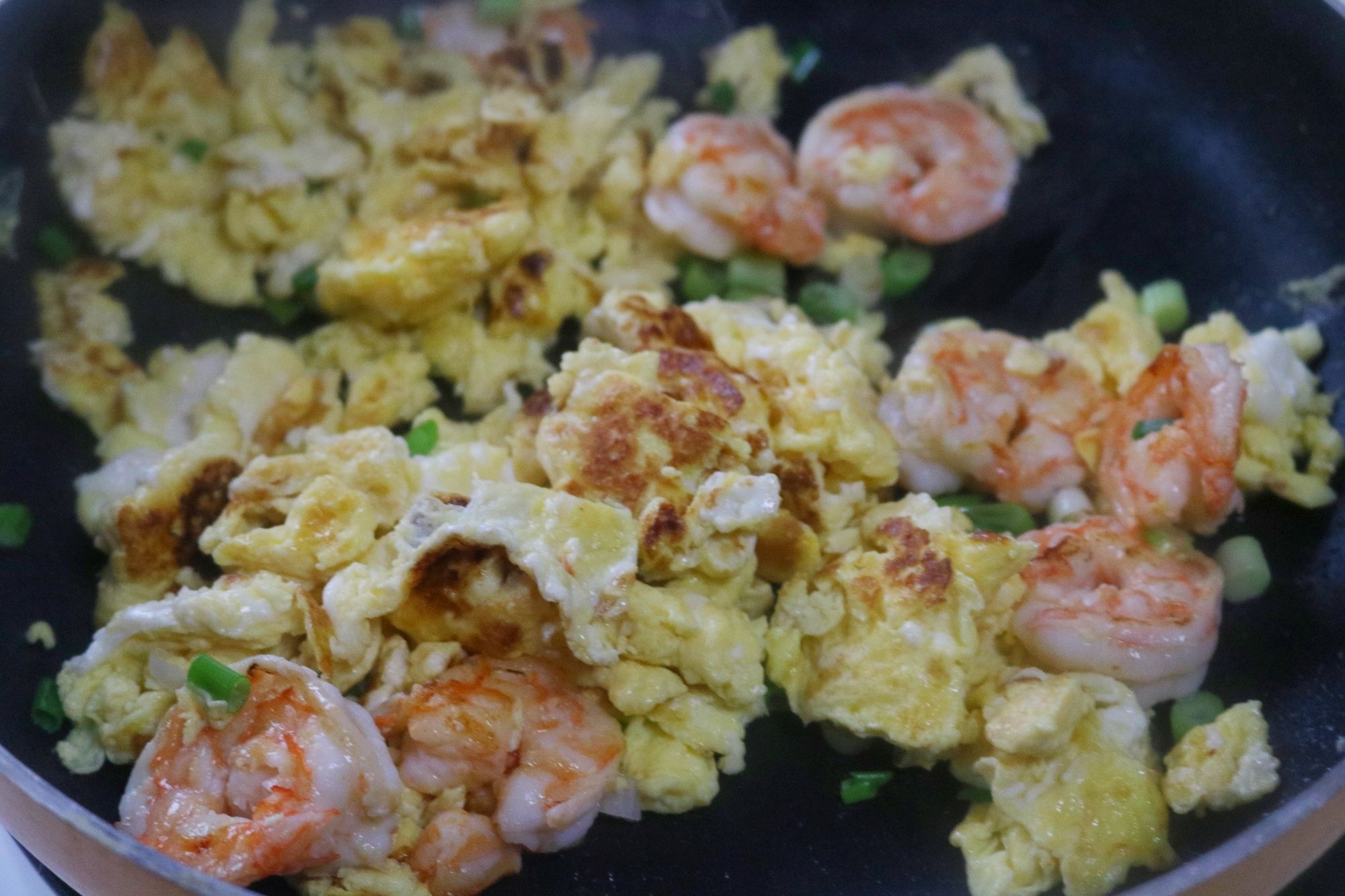 Shrimp and Eggs recipe