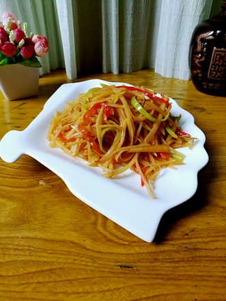 Vegetarian Stir-fried Three Silk recipe