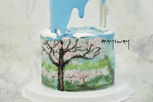 Draw A Beautiful World Creative Cake recipe