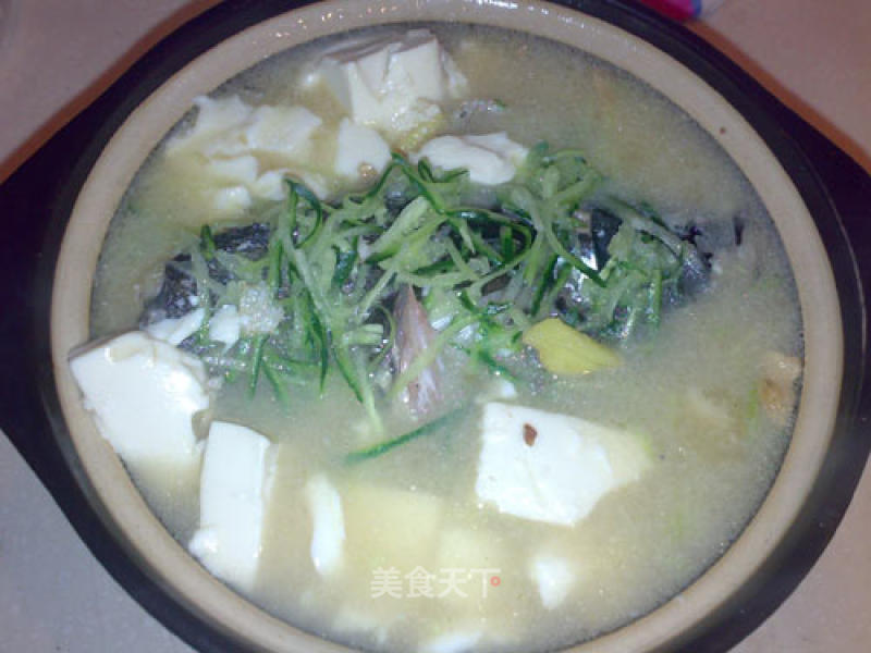 For Dad~claypot Fish Head Tofu recipe