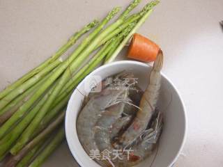 Stir-fried Shrimp Balls with Asparagus recipe