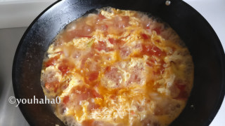 #锅菜#tomato Egg Rice Cake Soup recipe