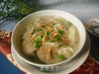 Sea Rice and Fresh Meat Wontons recipe