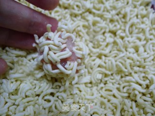 Instant Noodles Shrimp Balls recipe
