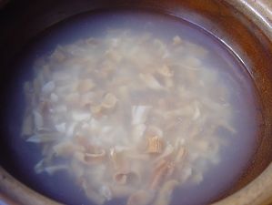 Seafood Dry Soaked Soil Egg Porridge recipe