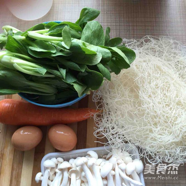 Egg Vermicelli Noodle Soup recipe