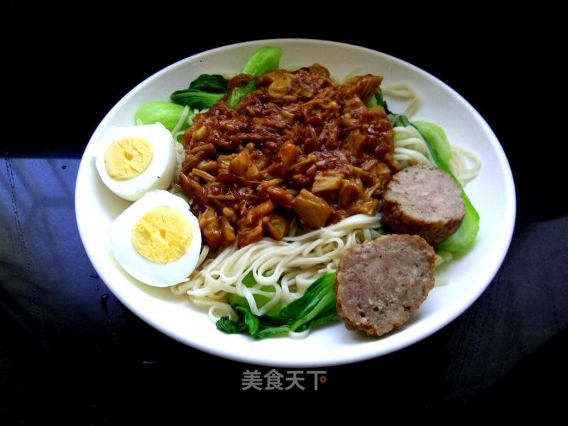 Enoki Mushroom Fried Noodle recipe