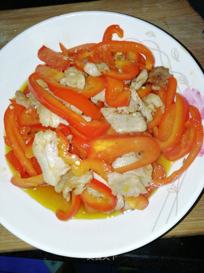 Stir-fried Pork with Bell Pepper recipe