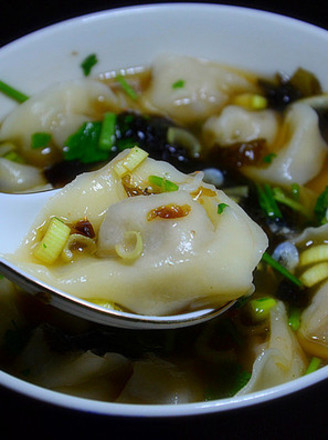Wontons with Fresh Chicken Soup recipe