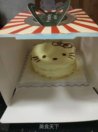 Hellokitty Cream Fruit Cake recipe