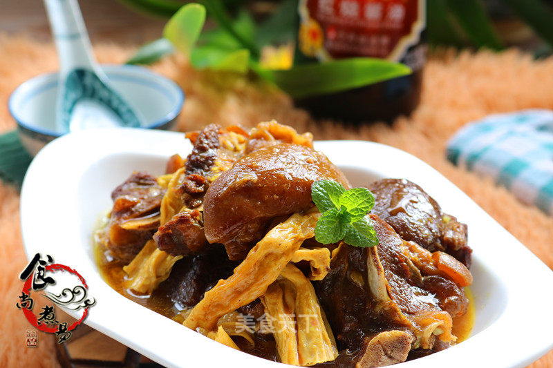 #trust之美#curry Lamb Braised Yuba recipe