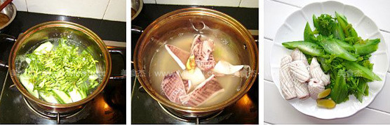 Night Orchid Loofah Soup with Fresh Squid recipe