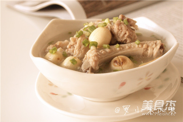 Lotus Seed Pork Ribs Soup recipe