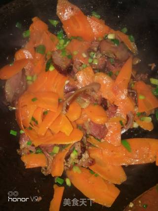 Sausage Fried Carrots recipe
