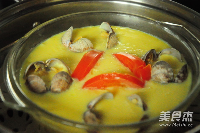 Tomato Clam Steamed Egg recipe