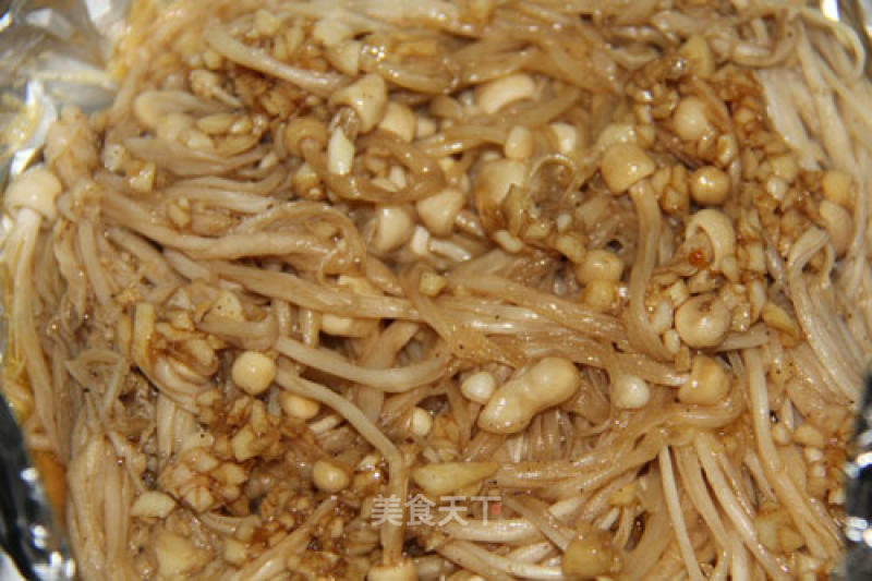 Garlic Roasted Enoki Mushroom recipe