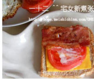 Double Cheese Bacon Sandwich recipe