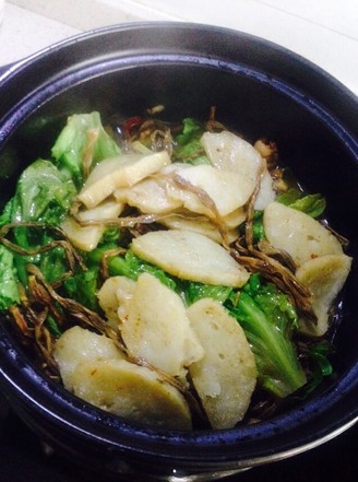 Pork Panlong Vegetable Stewed Dried Carob Lettuce recipe