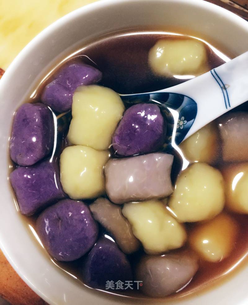 Homemade Handmade Taro Balls recipe