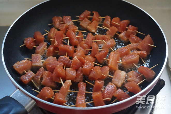 Toothpick Meat Skewers recipe