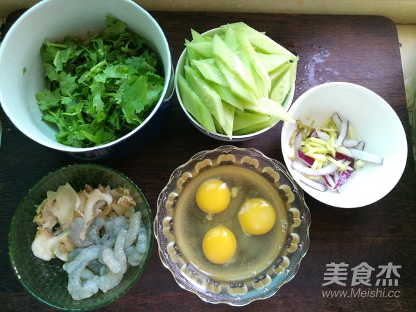 Seafood Melon Sliced Egg recipe