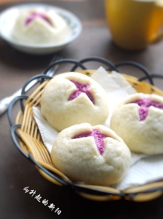 Huakai Purple Sweet Potato Mantou recipe