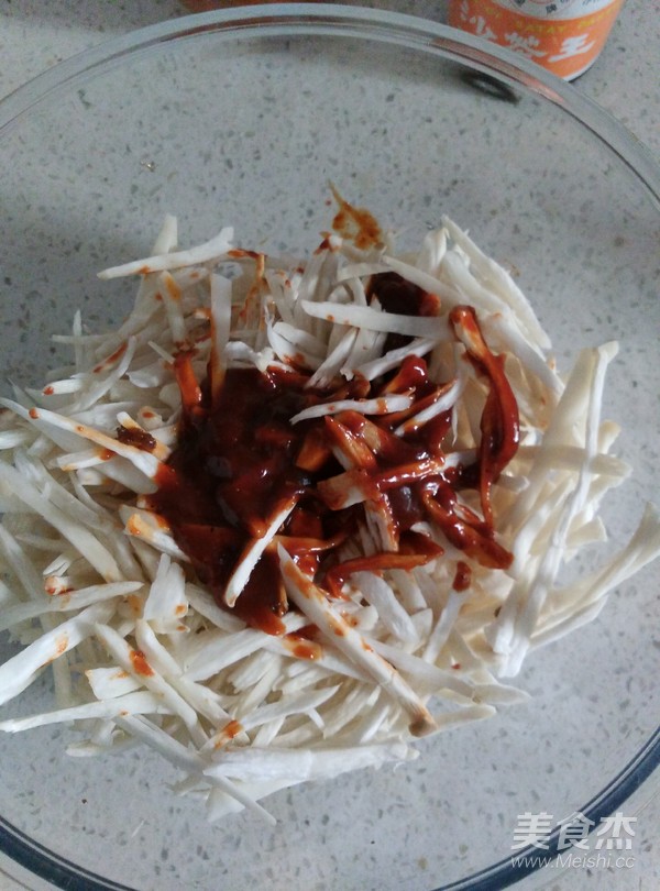 Roasted Dried Pleurotus Eryngii in Shacha Sauce recipe