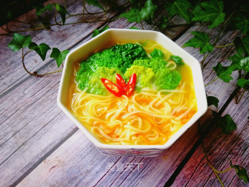 Matsutake Chicken Noodle Soup